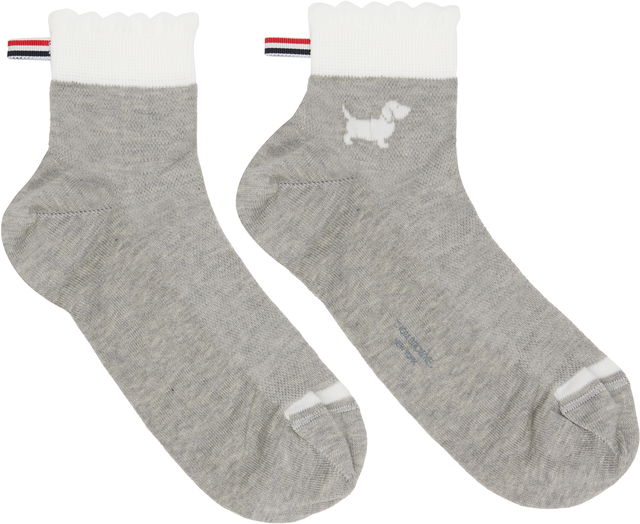 Pointelle Stitch Hector Crew Socks