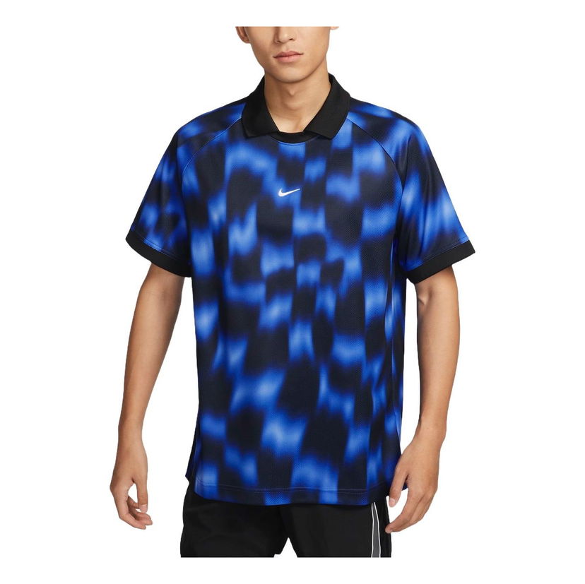 Поло тениска Nike Culture of Football Printed Dri-FIT Shirt Синьо | FZ0433-405