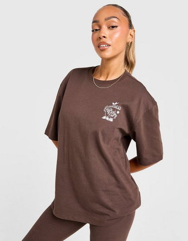 Тениска adidas Originals Coffee Club Graphic T-Shirt Кафяво | KV1587, 1
