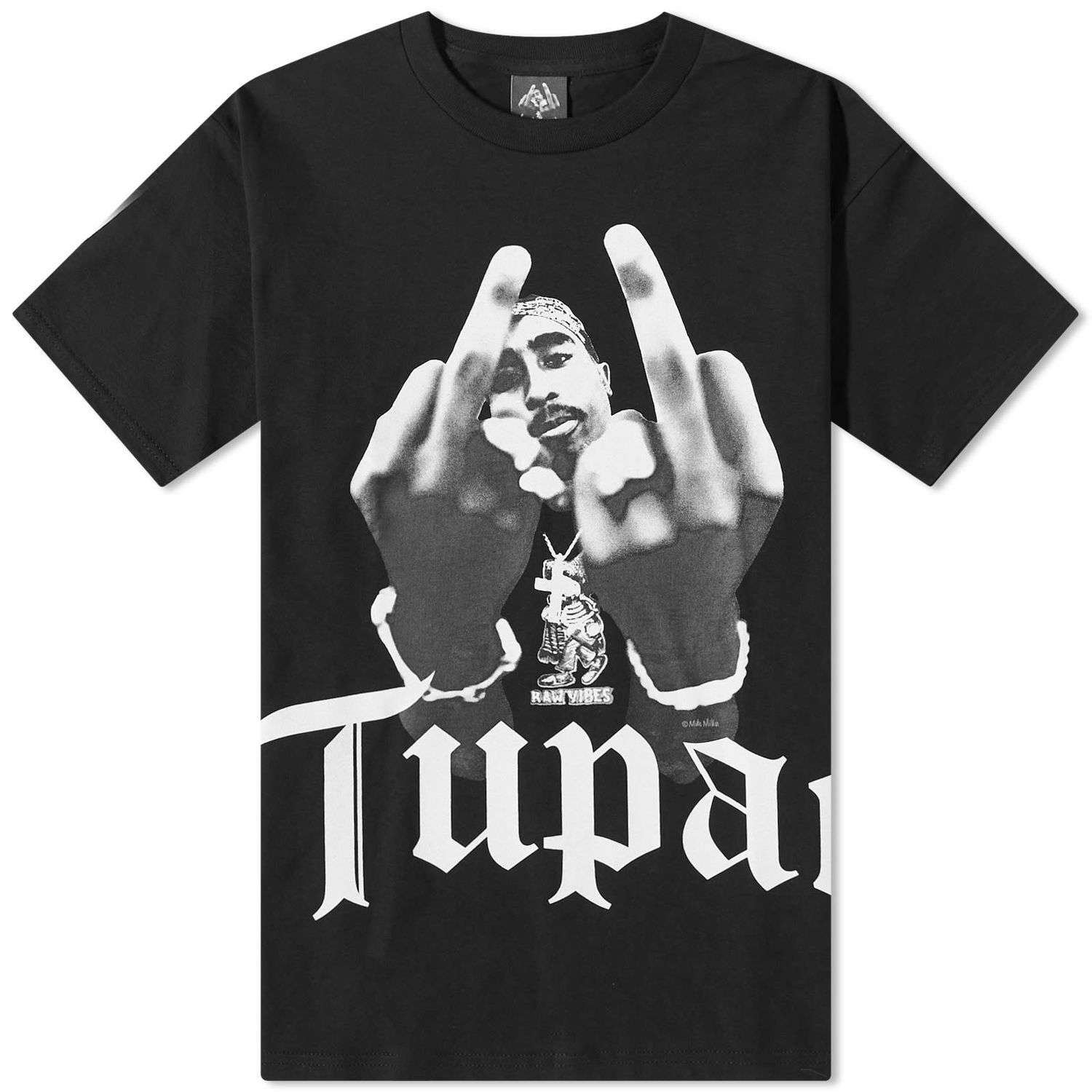 Тениска WACKO MARIA Tupac Type 2 Crew Tee Черно | TUPAC-WM-TEE02-BK, 0