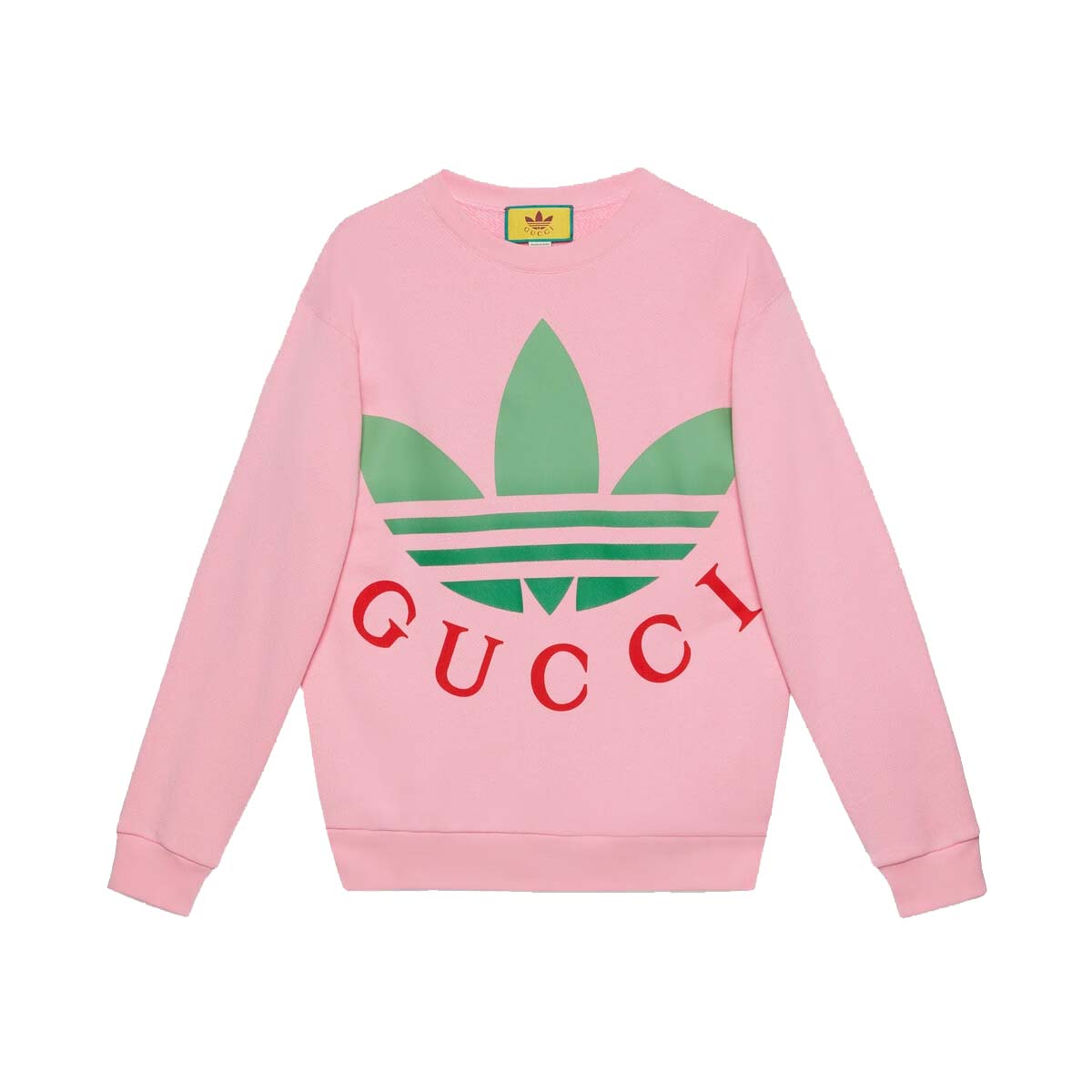 Суитчър Gucci adidas x Cotton Jersey Crewneck Розово | 721361 XJE2B 5904, 0
