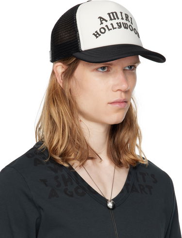 Шапка с козирка AMIRI Trucker Cap 'Hollywood' Черно | AMHATR1025, 1