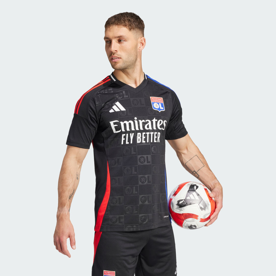 Фланелка adidas Performance Olympique Lyonnais 24/25 Away Kit Черно | IT6512, 1