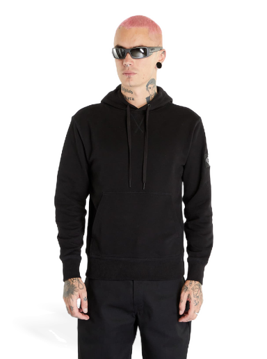 Jeans Badge Hoodie Black