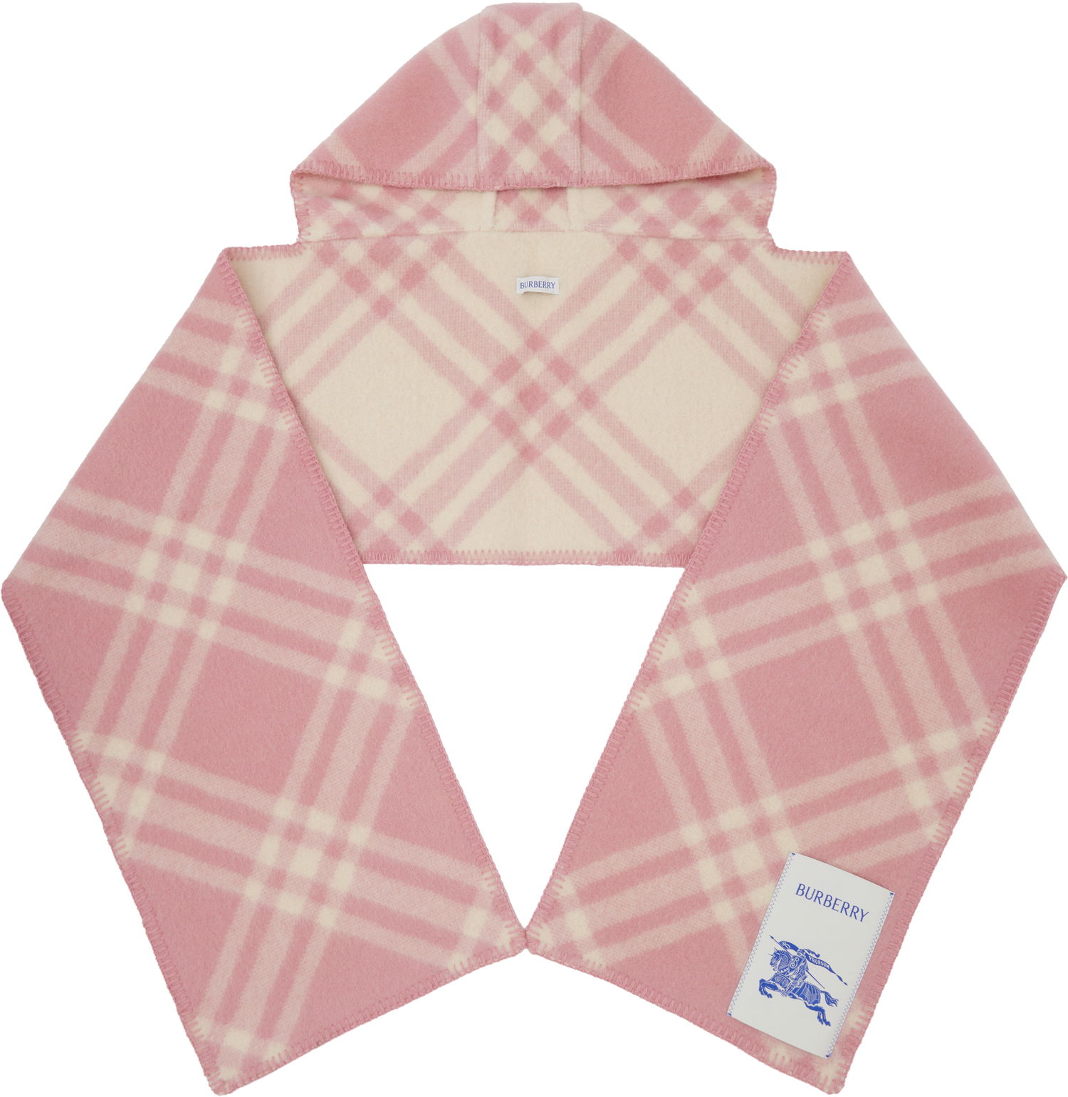 Шал Burberry Burberry Check Hooded Scarf Розово | 8114136, 0