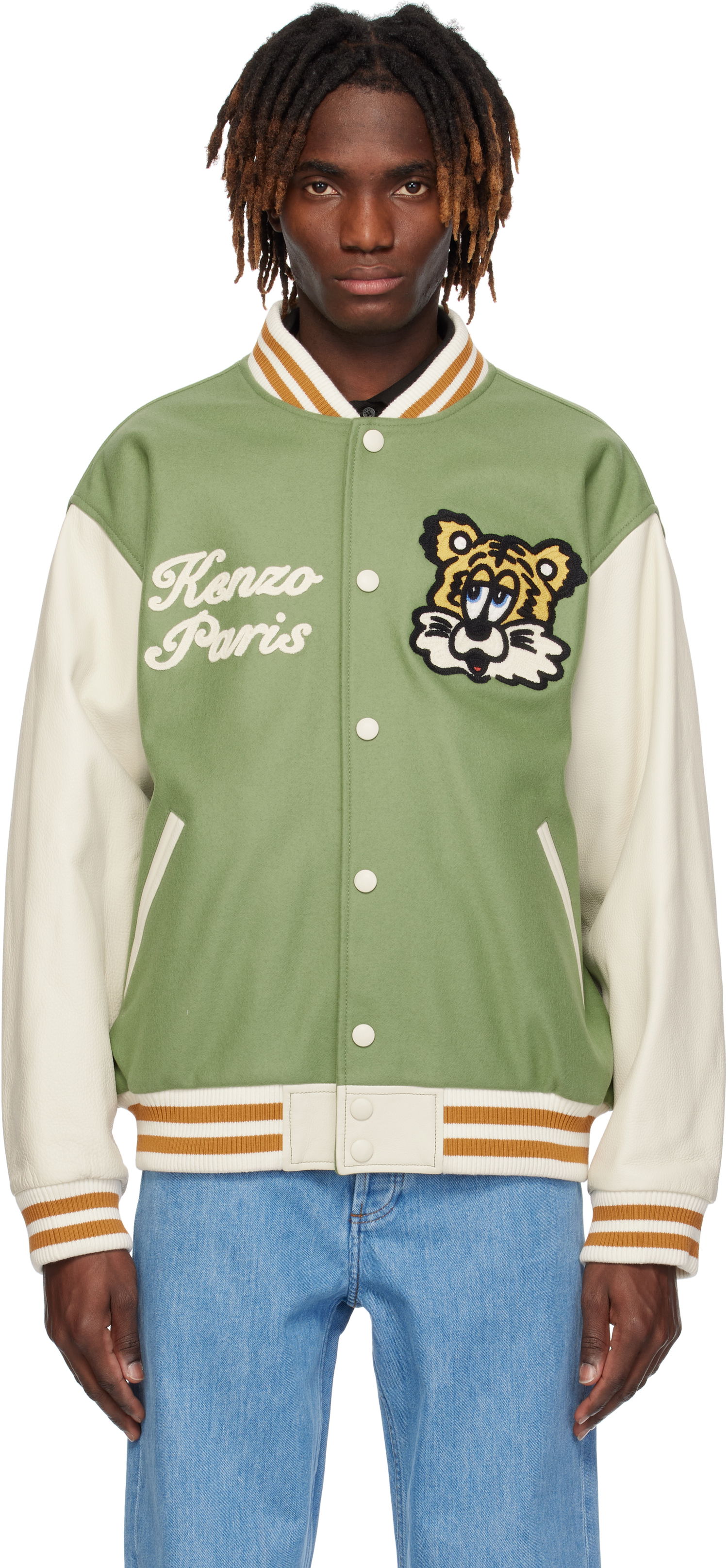 Яке бомбър KENZO VERDY Edition Varsity Bomber Jacket Зелено | FF58BL1509OH, 0