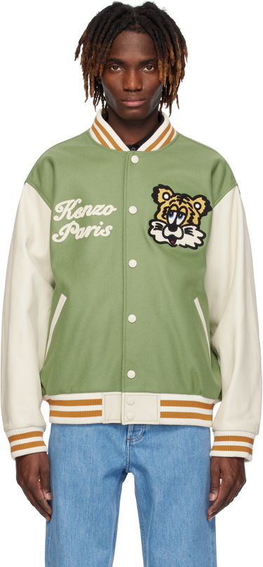 Яке бомбър KENZO VERDY Edition Varsity Bomber Jacket Зелено | FF58BL1509OH, 0