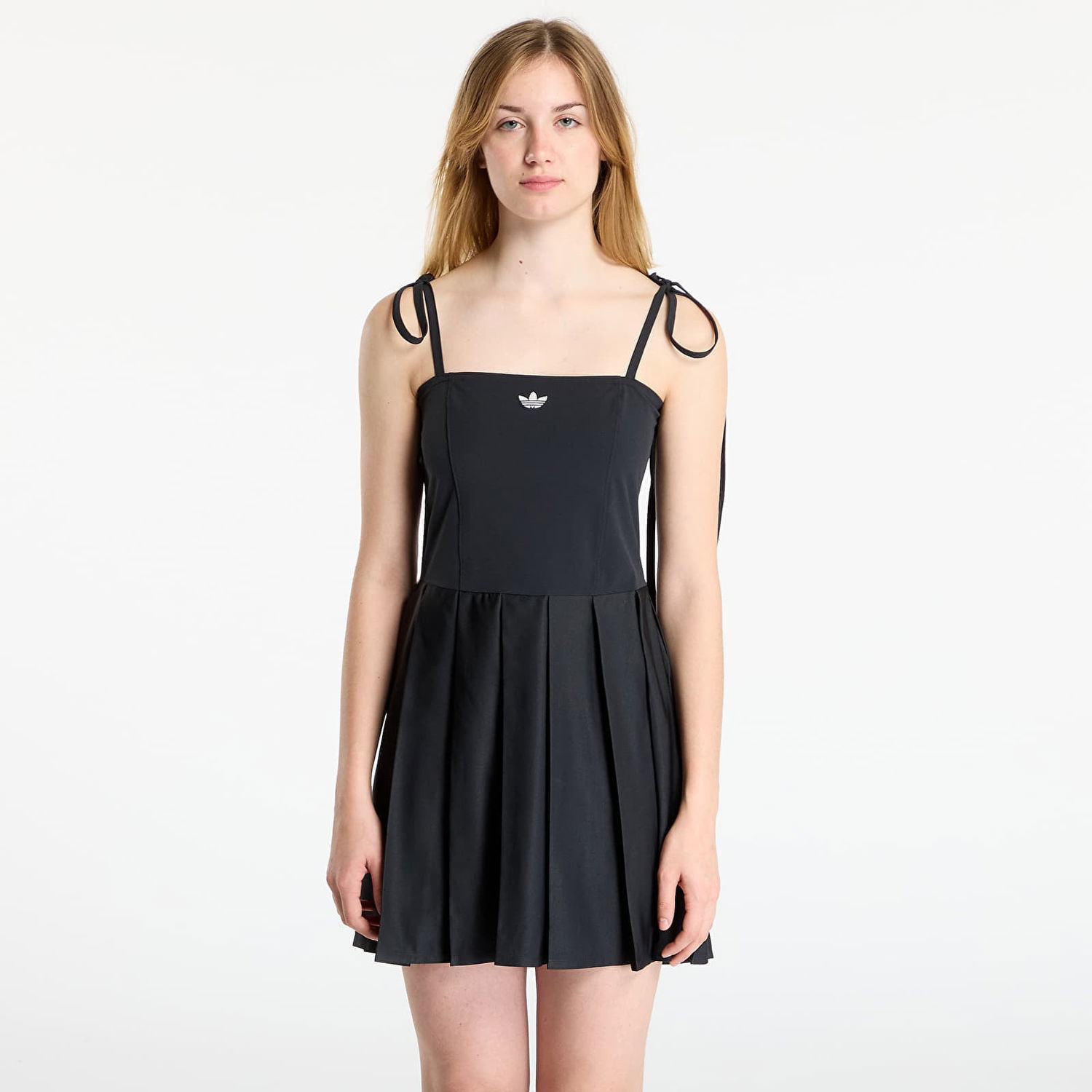 Pокля adidas Originals Ribbon Pleated Mini Dress Черно | JW0115, 0