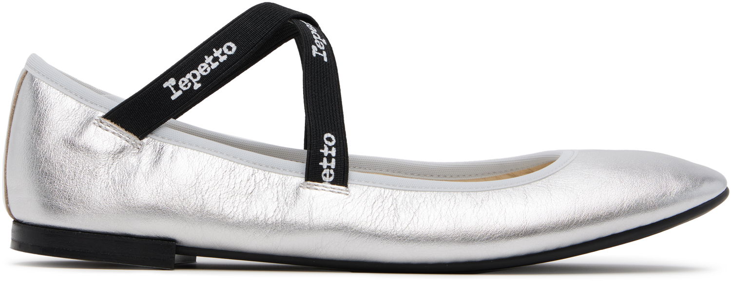 Pокля Repetto Repetto Joana Mary Jane Ballerina Flats Металик | V184VEMD, 0