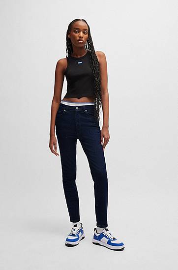Дънки BOSS Skinny-Fit Stretch Denim Jeans Синьо | 50513694, 1