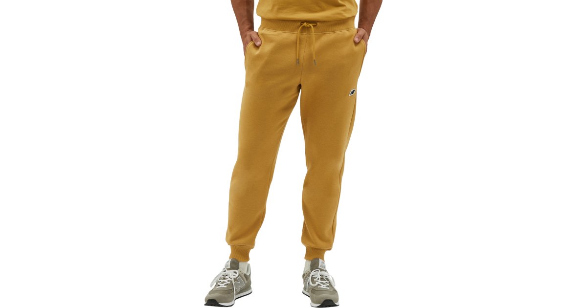 Спортни панталони New Balance Small Logo Pants Бежово | mp23600-gho, 1