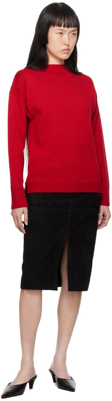 Пуловер TOTEME TOTEME Vented Sweater Червено | 234-WRTWTP164-YA0006, 3