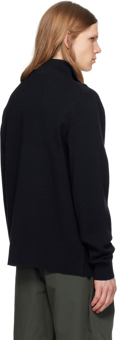 Пуловер NORSE PROJECTS Norse Projects Arild Merino Cotton Milano Zip Sweater Тъмно синьо | N45-0637, 2