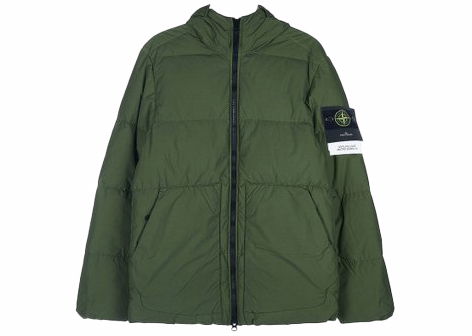 Пухо яке Stone Island Designer Garment Dyed Crinkled Jacket Зелено | 791540623 V0058, 0