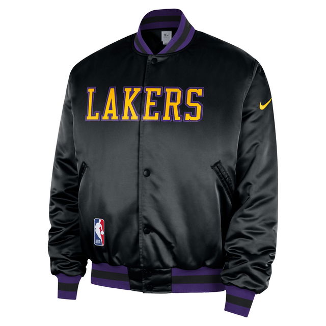 NBA Los Angeles Lakers City Edition Premium Satin Bomber Jacket