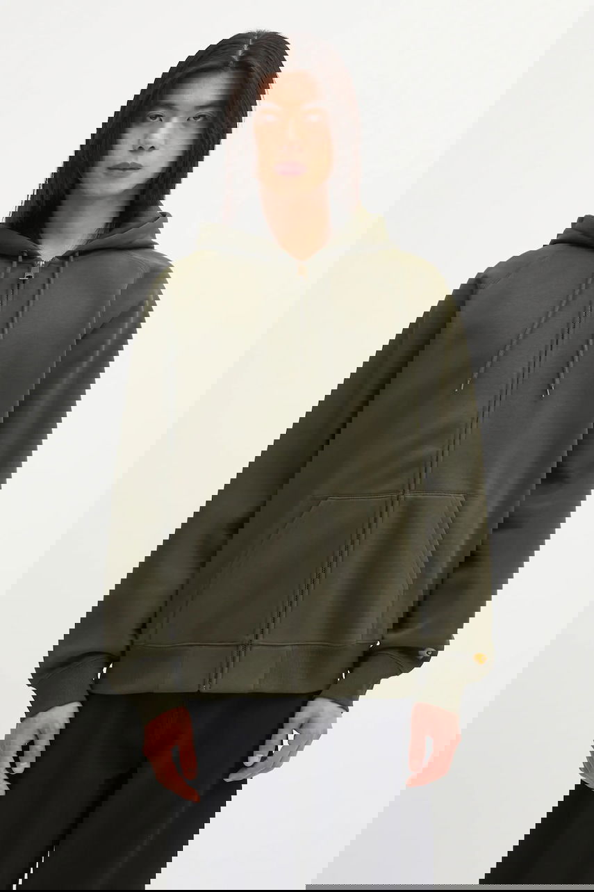 Суитчър Carhartt WIP Plain Hooded Chase Full-Zip Sweatshirt Зелено | I033664.3CBXX, 0