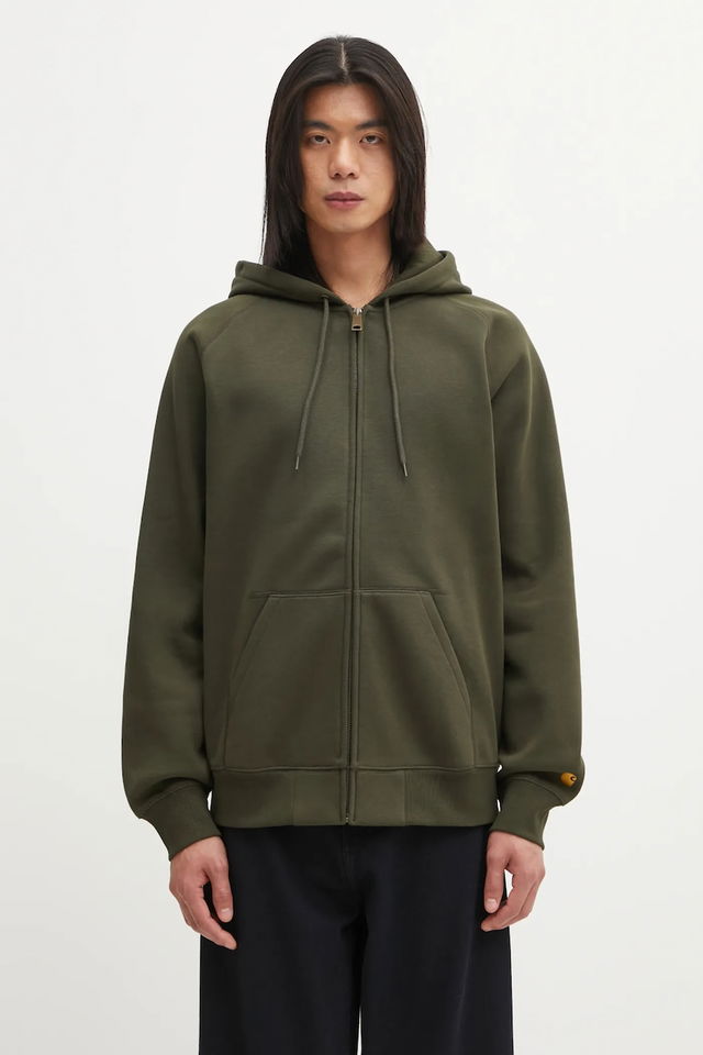 Plain Hooded Chase Full-Zip Sweatshirt