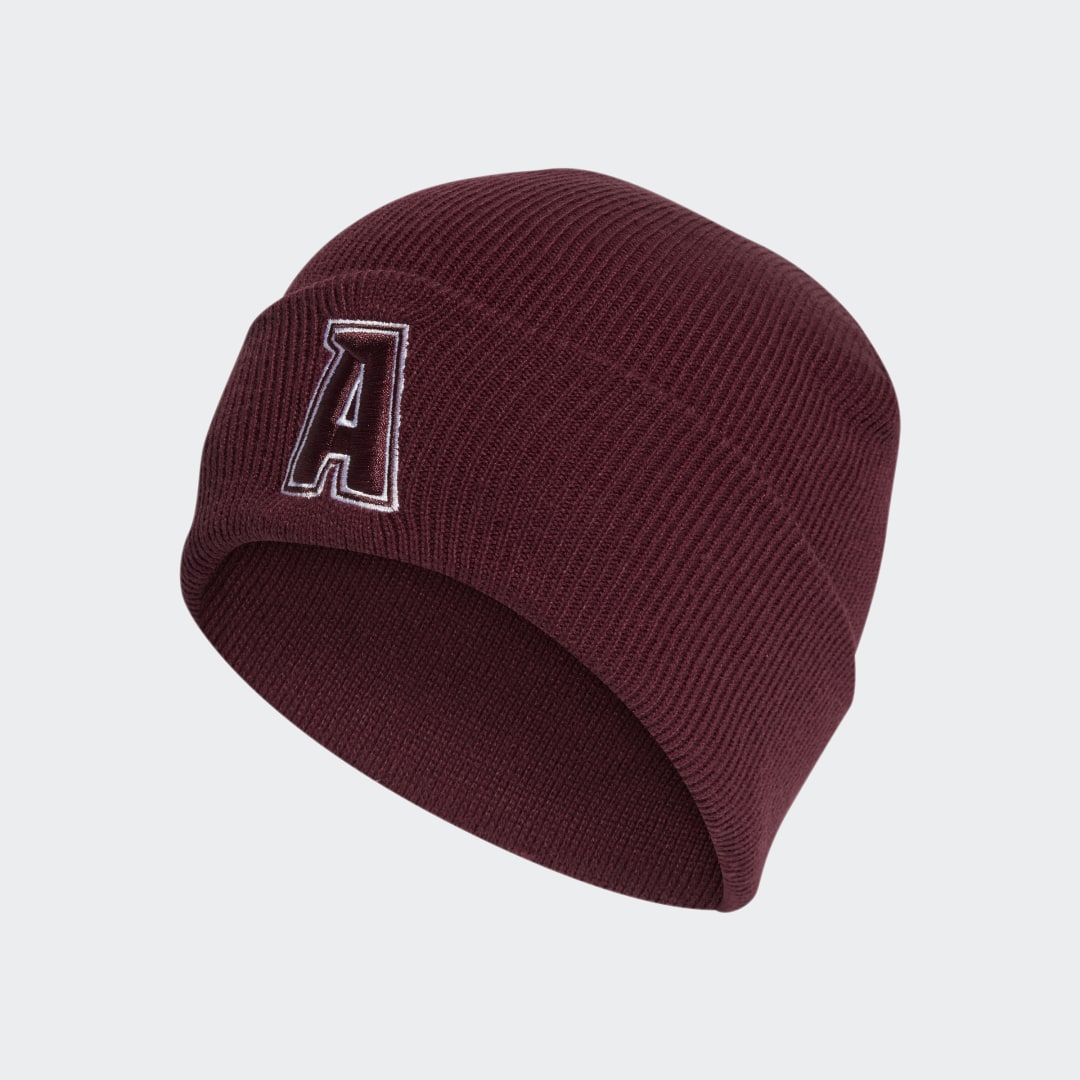 Шапка adidas Originals 2-Color Logo Beanie Бургунди | IJ7299, 1