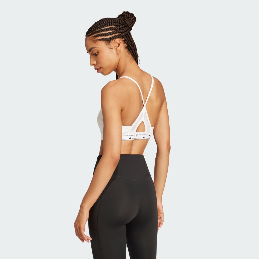 Сутиен adidas Performance White Training Sports Bra Бяло | JG1403, 1