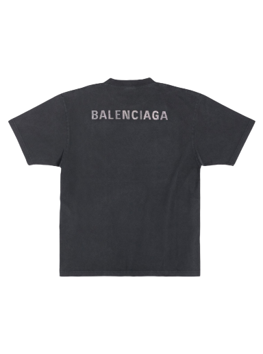 Тениска Balenciaga Large Fit T-shirt Черно | 641655TNVU31073