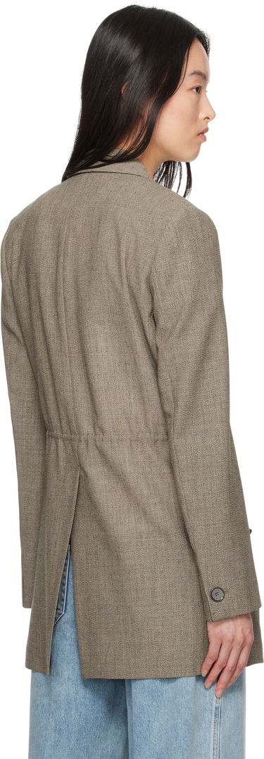 Яке LANVIN Lanvin Belted Wool Blazer Кафяво | RW-JA0021-6040-P25, 2