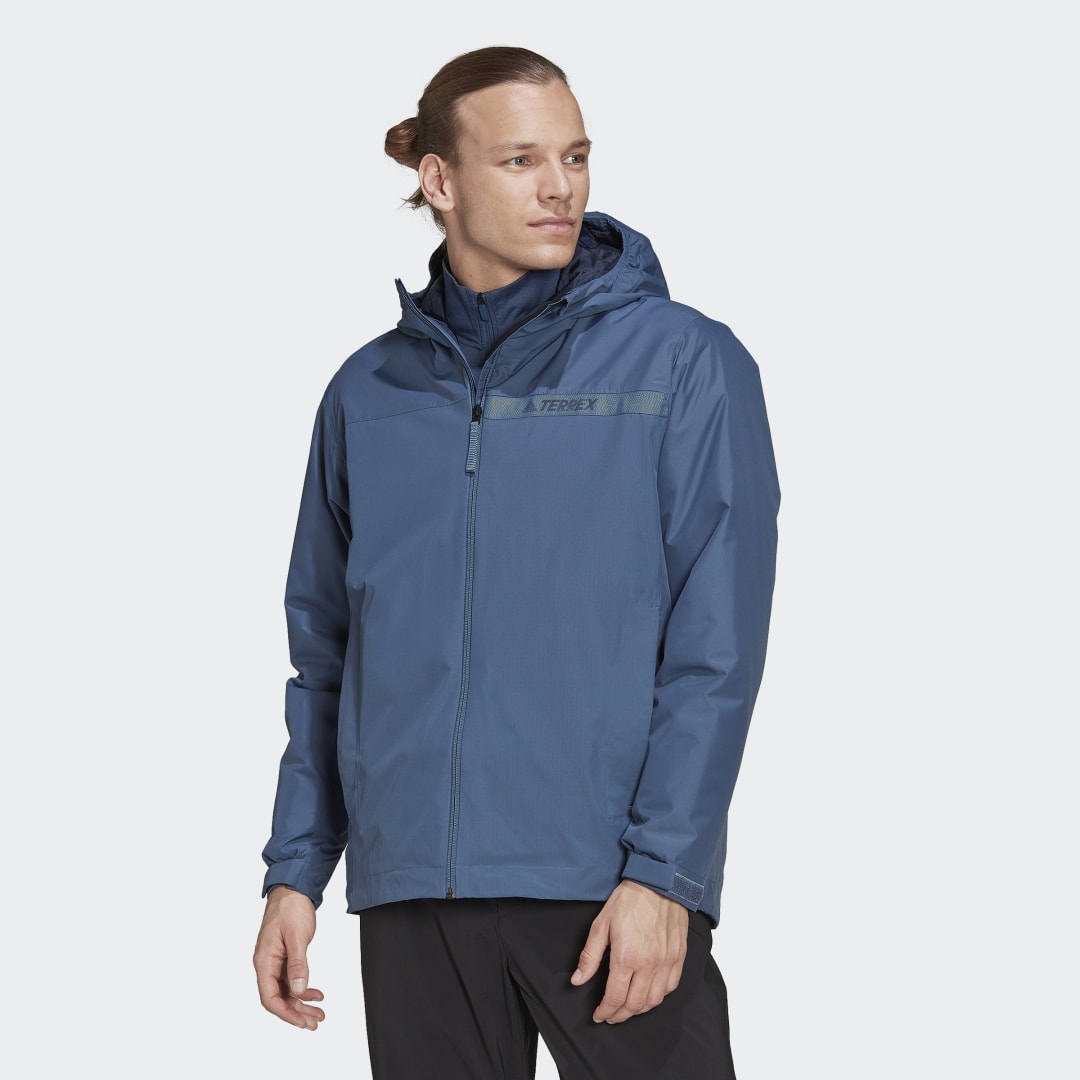 Яке adidas Originals Terrex Multi RAIN.RDY Primegreen Insulated 2L Rain Jacket Тъмно синьо | HI1599, 0