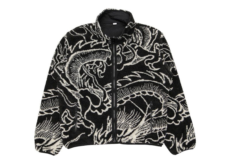 Суитчър Stüssy Dragon Sherpa Jacket Черно | 118510_BLAC