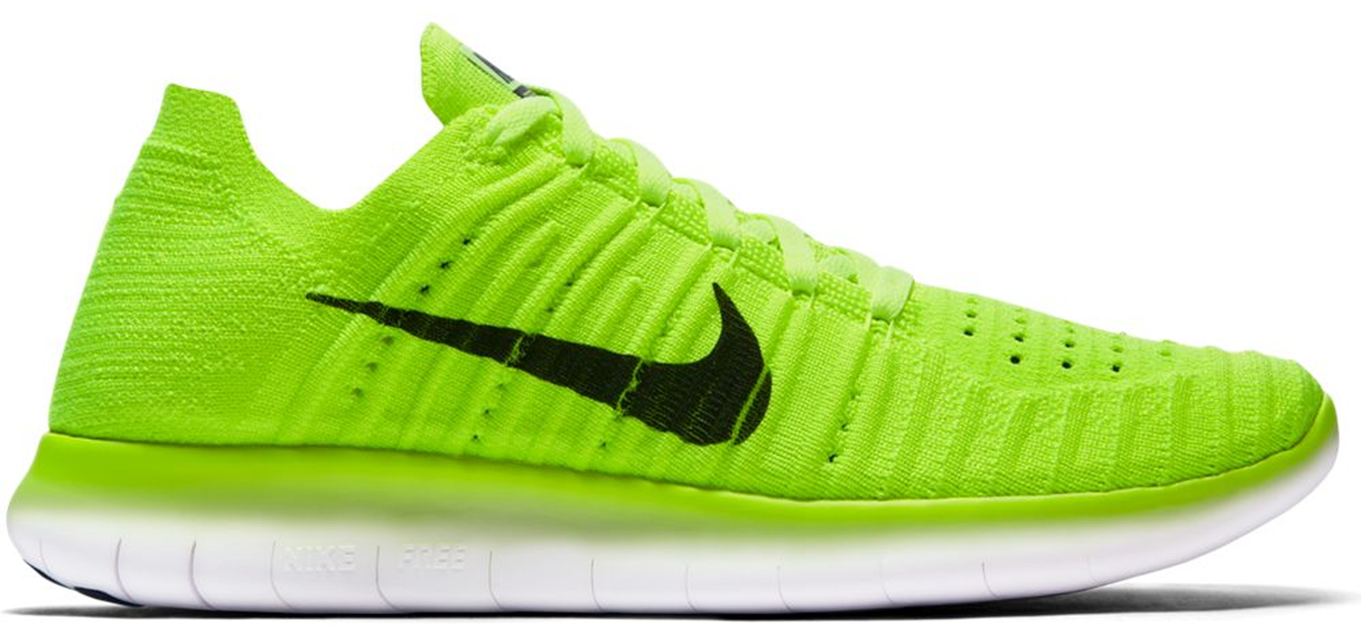 Кецове и обувки Nike Free RN Flyknit Medals Stand Volt W Зелено | 842546-700, 0