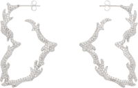 Flame Heart Paved Earrings