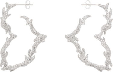Обеци Collina Strada Flame Heart Paved Earrings Металик | XX1301, 0