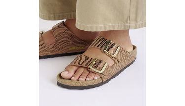 Кецове и обувки Birkenstock Arizona BS Synthetic Zebra Regular Fit Sandals Кафяво | 1029508, 7