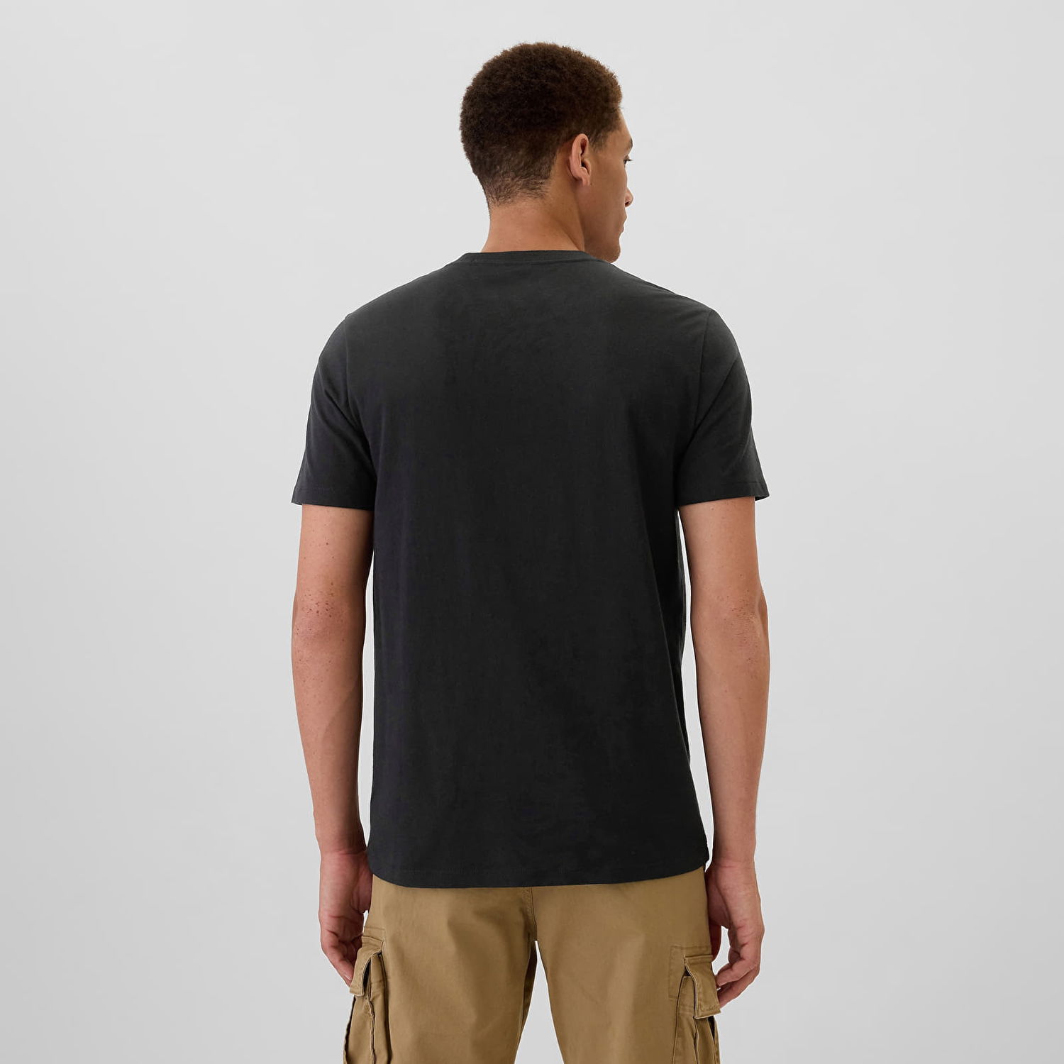 Тениска GAP T-shirt Mini Logo Tee Black L Черно | 542248-03, 1