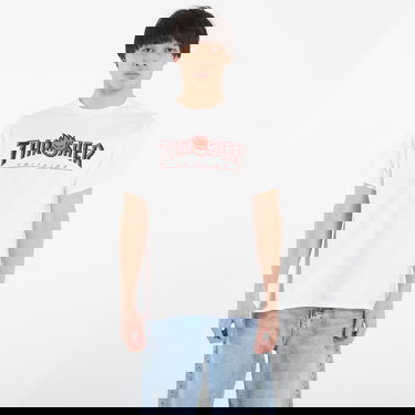 Тениска Thrasher Thrasher x Spitfire Big Head Outline T-Shirt Бяло | 145831, 0