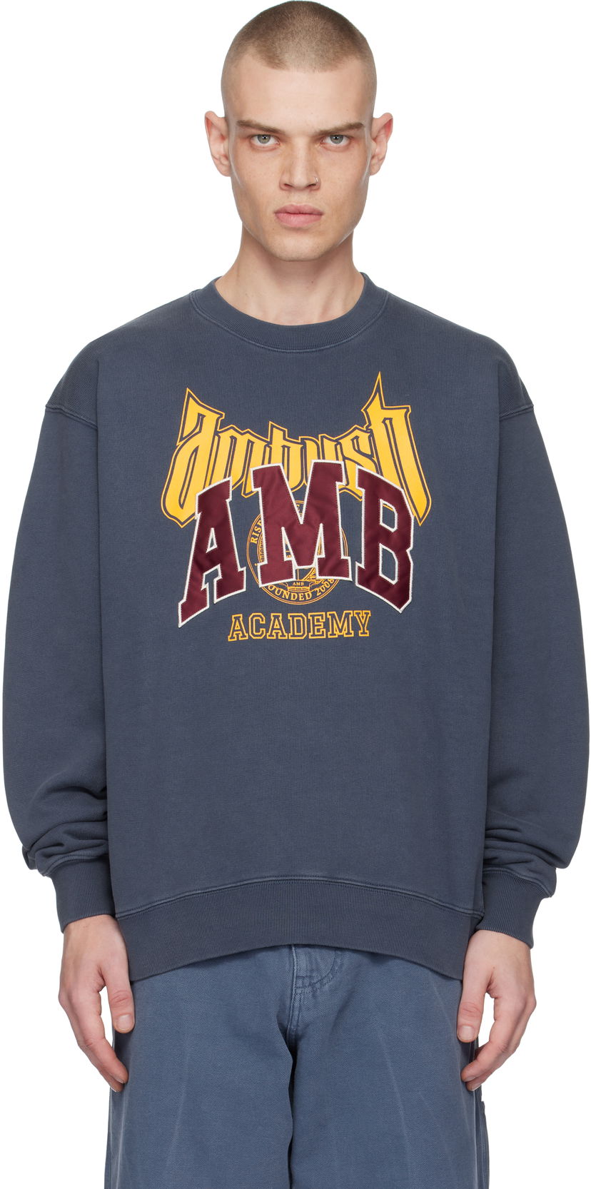 Суитчър Ambush Graphic Sweatshirt Синьо | BMBA006F24FLE0014528