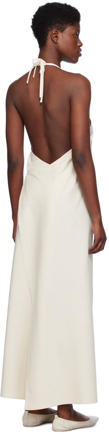 Pокля Baserange Halterneck Maxi Dress Бяло | DRMA-WS-SP24, 2