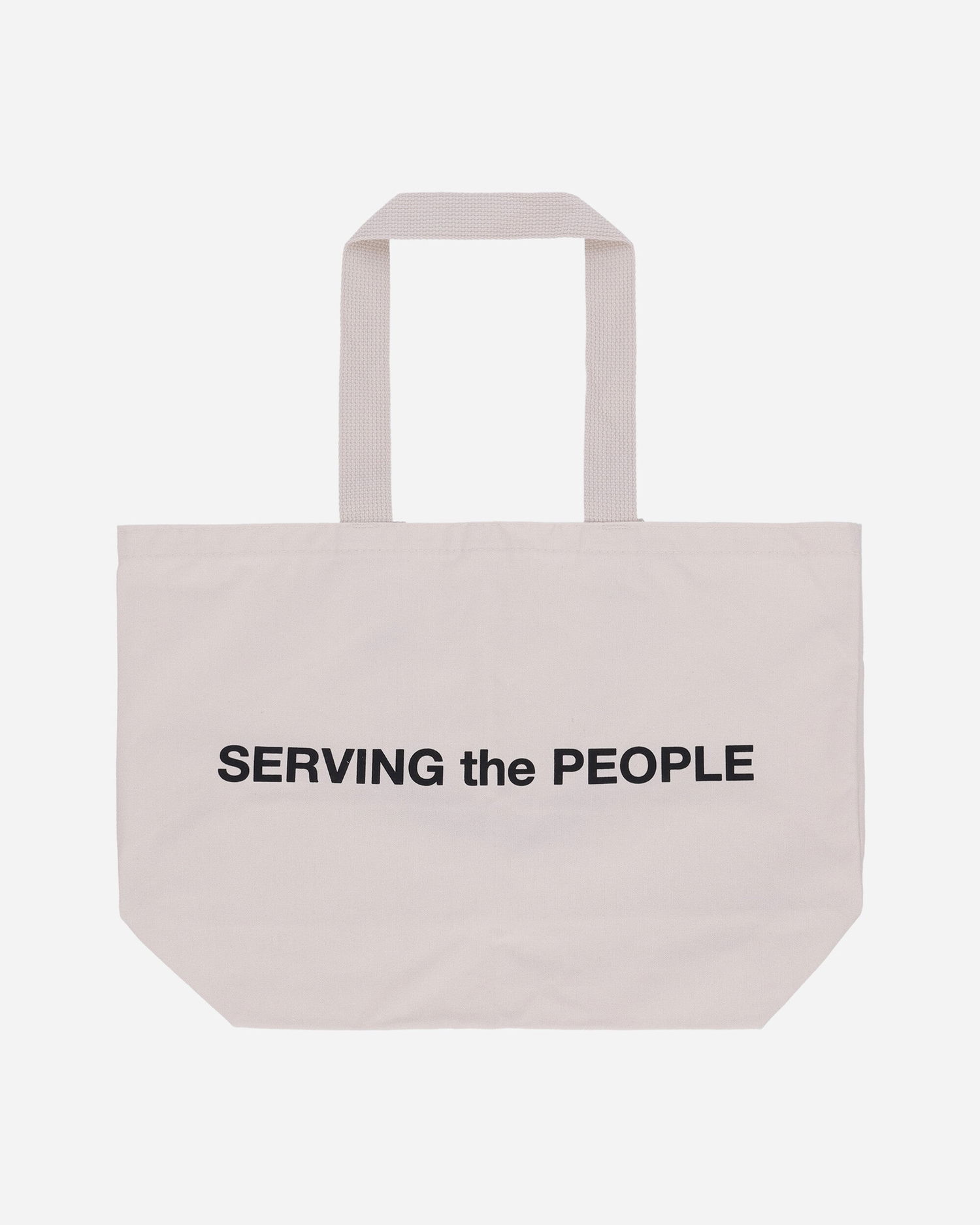 Голяма пазарска чанта Serving the People Logo Tote Bag Бежово | STPF22TOTE NATURAL, 1