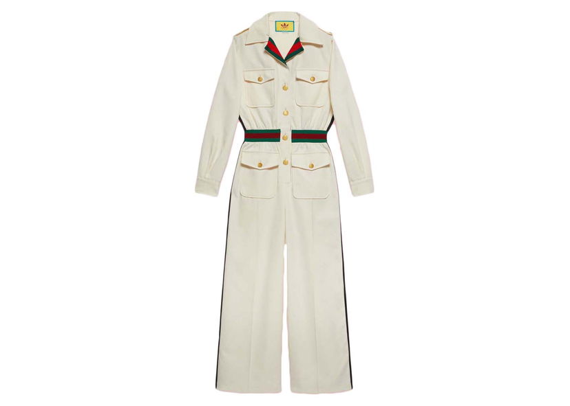 Комбинезон Gucci adidas x GG Jumpsuit White Бяло | 702999 ZAI22 9133
