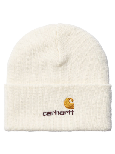 Шапка Carhartt WIP American Script Beanie "Natural" Бяло | I025386_05_XX