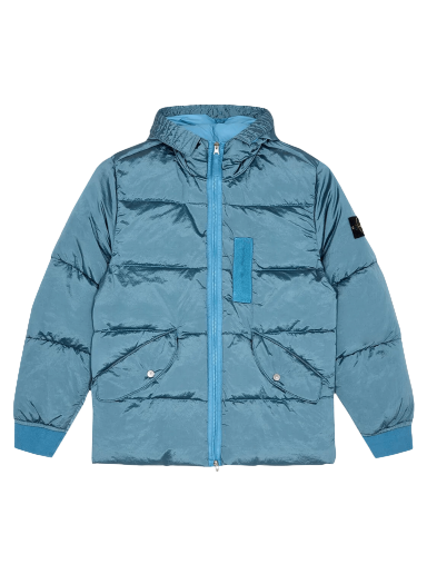 Пухо яке Stone Island Hooded Down Jacket Синьо | 771543619 V0046