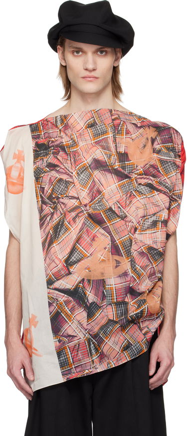 Тениска Vivienne Westwood Vivienne Westwood Tartan Orb Beach Top Червено | 8101000J-W015F-, 0