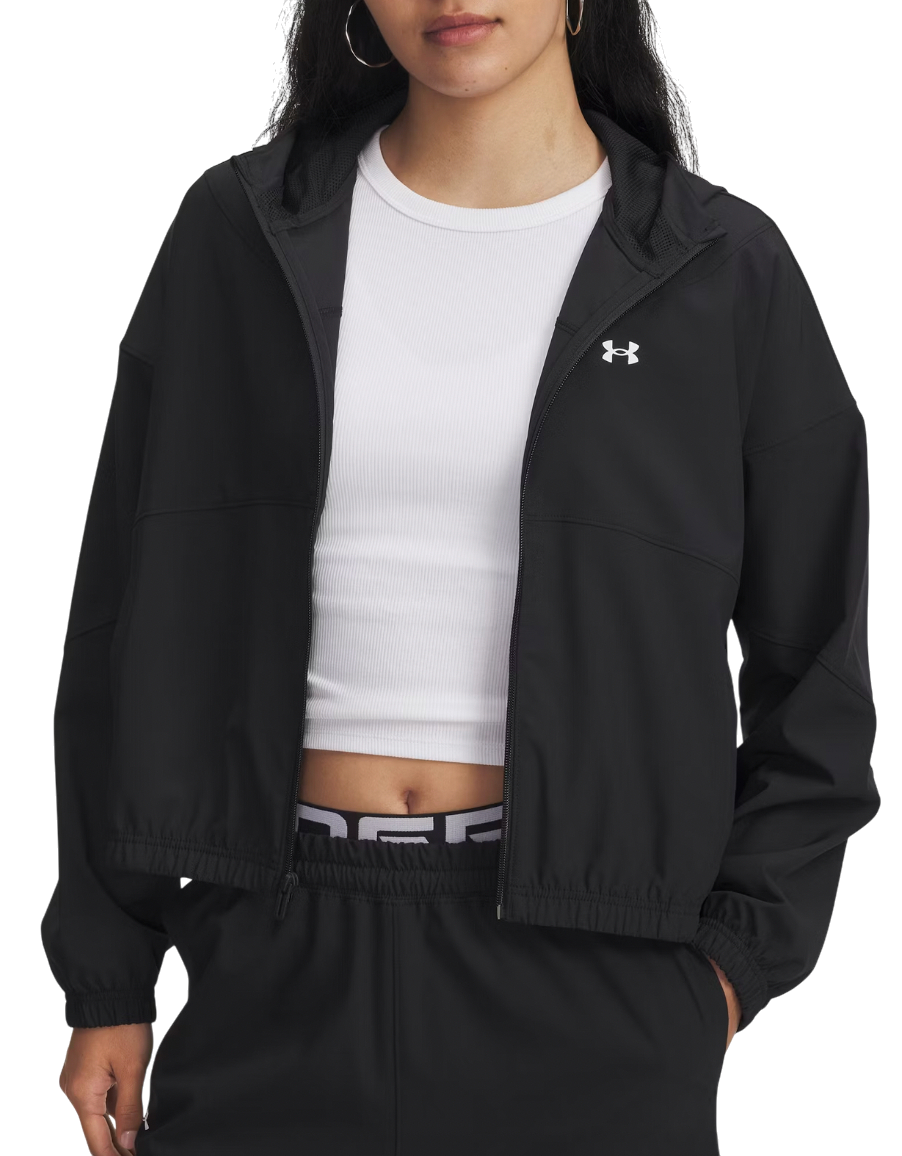 Ветровка Under Armour UA Rival Woven Cropped Hooded Jacket Черно | 6004849-005, 0