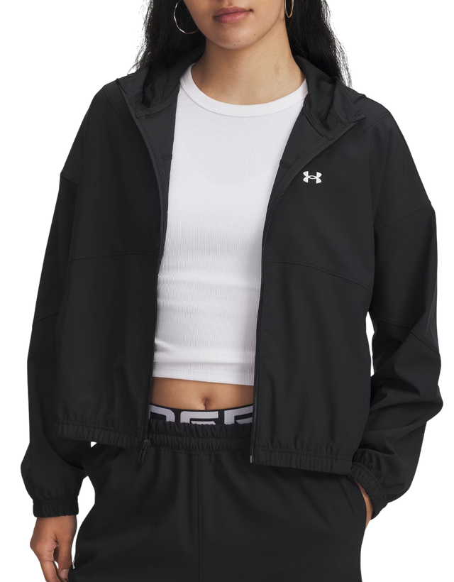 UA Rival Woven Cropped Hooded Jacket