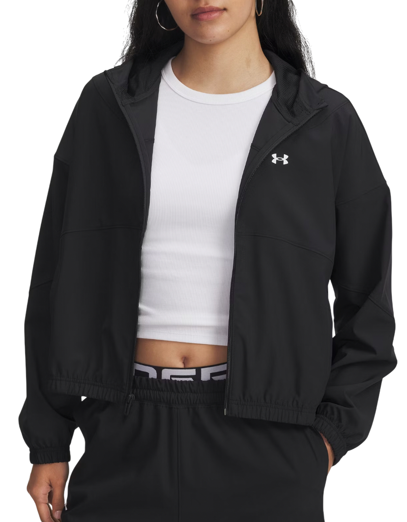 Ветровка Under Armour UA Rival Woven Cropped Hooded Jacket Черно | 6004849-005