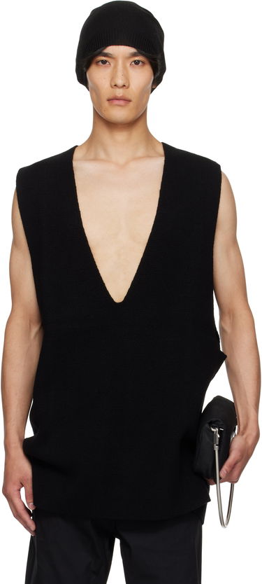 Потник Rick Owens Rick Owens Concordians V-Neck Tank Top Черно | RU02E1683 CHWSR, 0