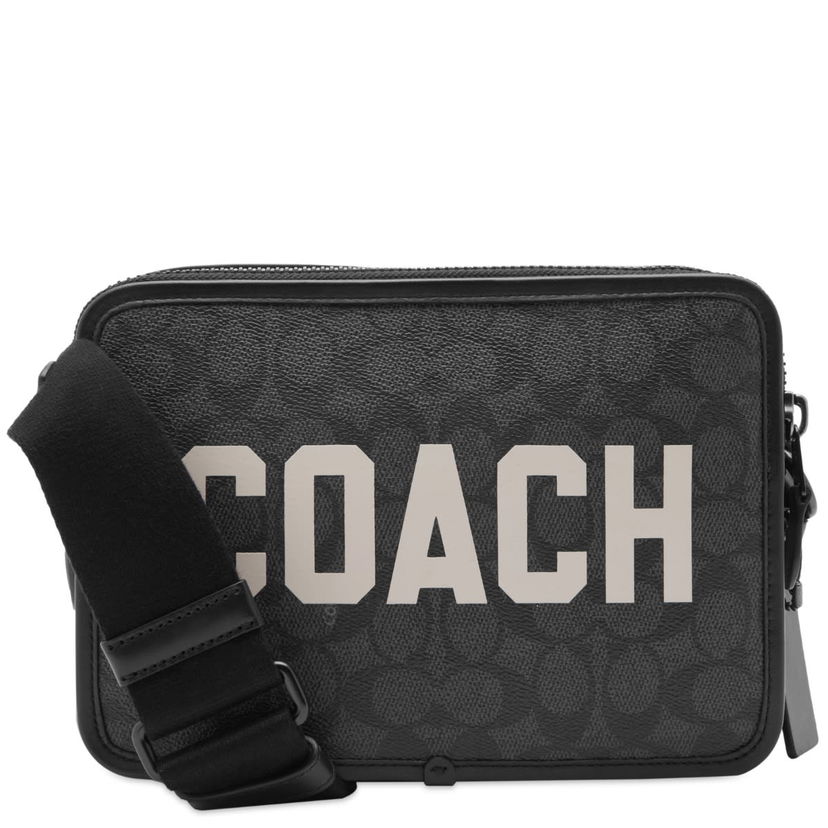 Чанта през рамо Coach Charter Graphic Print Crossbody Bag Черно | CP136-A5F