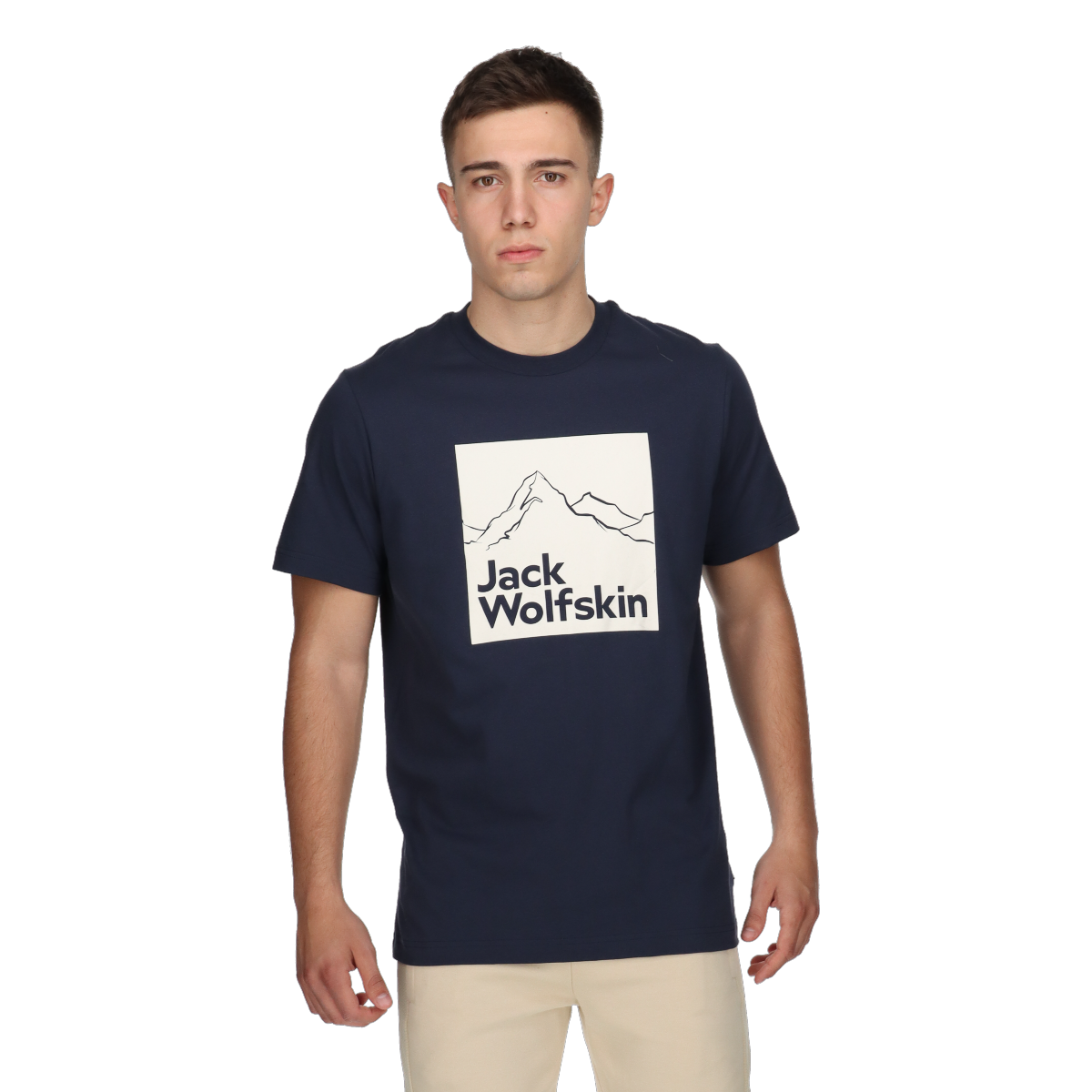 Тениска Jack Wolfskin Mountain Graphic T-shirt Тъмно синьо | 1809021-1010, 0