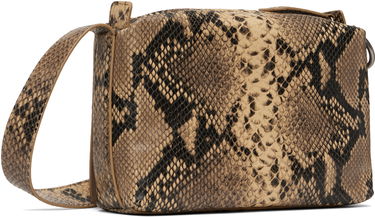 Чанта през рамо Dries Van Noten Dries Van Noten Snakeskin Crossbody Bag Бежово | 251-021512-397, 2