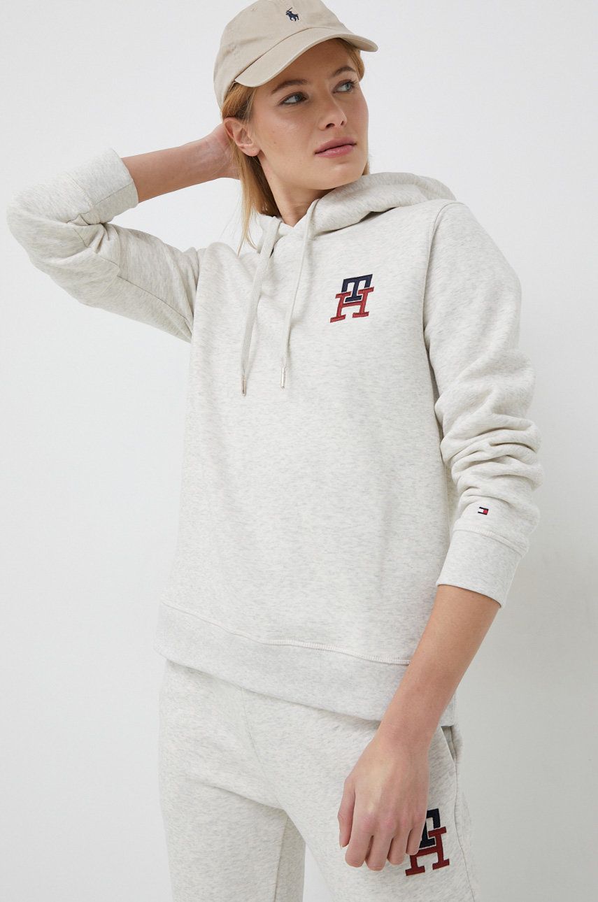 Суитчър Tommy Hilfiger Hoodie Бежово | WW0WW37434.PPYX, 0