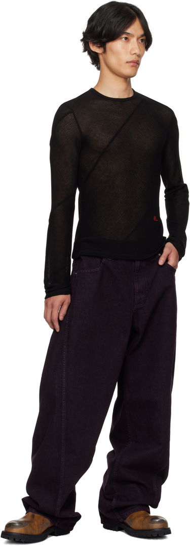 Тениска Eckhaus Latta Eckhaus Latta Spiral Long Sleeve T-Shirt Черно | 1107-EL-PF25-J, 3