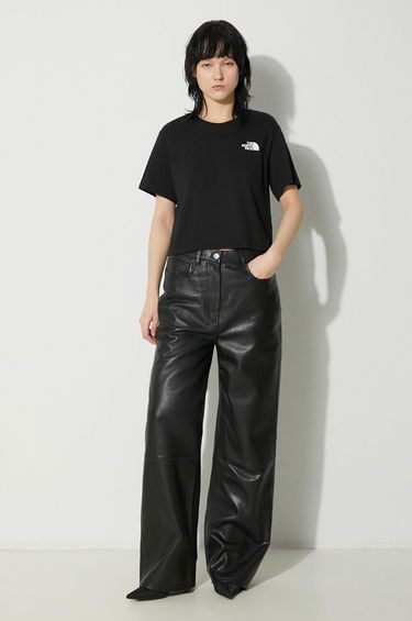 Съкратен топ The North Face T-Shirt Simple Dome Slim Cropped Черно | NF0A87U4JK31, 1